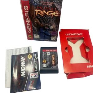 CIB Video Game Fighting Primal Rage Sega Genesis T-48426